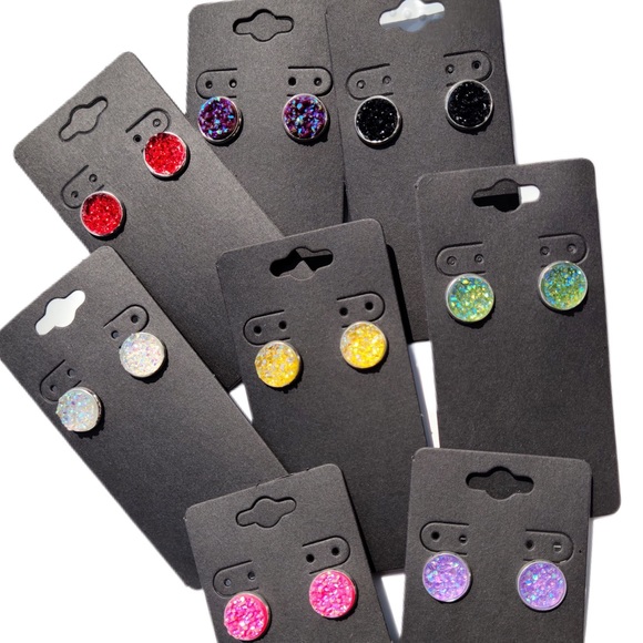 Unicorn AB Druzy Earrings - Picture 4 of 5